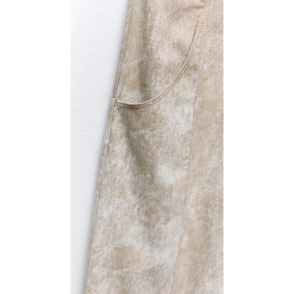 Zara Printed Linen Blend Jumpsuit - Picture 13 of 13